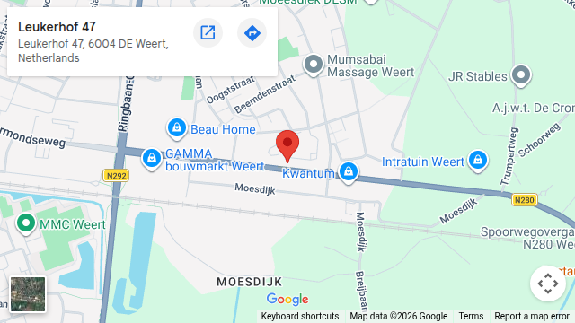 Locatie van Autorijschool Bas Kroeze op de kaart: Leukerhof 47, 6004 DE Weert