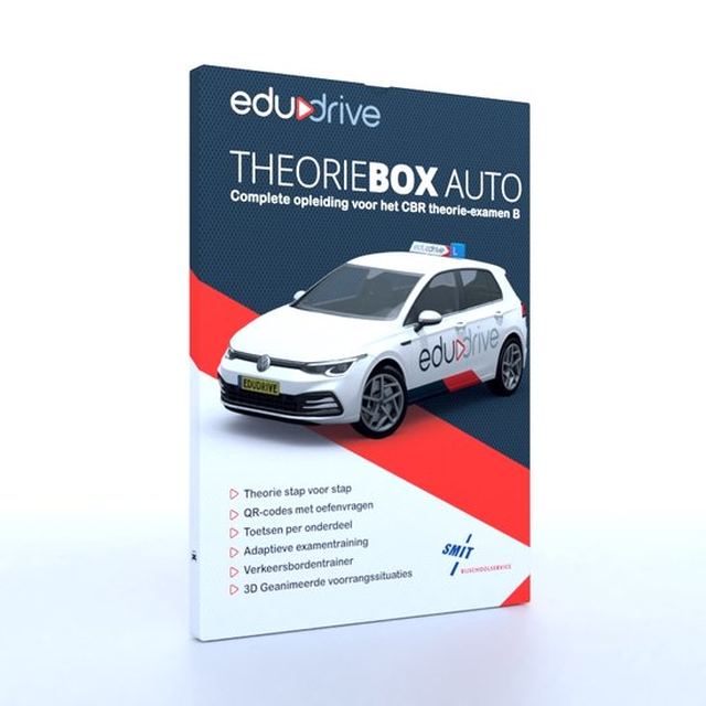 Theoriepakket voor het CBR-theorie-examen categorie B, zoals dat bij het Startpakket hoort